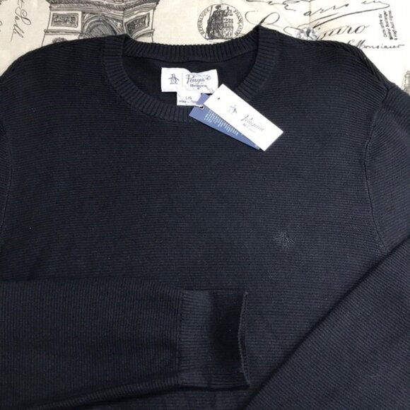 Original Penguin Ribbed Crew Neck Sweater - Picture 4 of 5
